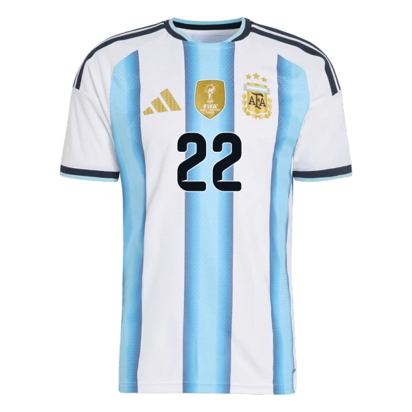 Argentinien Lautaro Martínez 22 Heimtrikot WM 2026 für Kinder