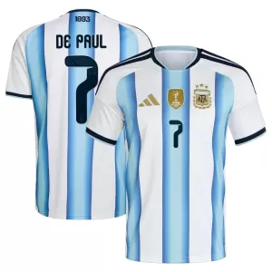 Argentinien Rodrigo de Paul 7 Heimtrikot WM 2026 für Herren