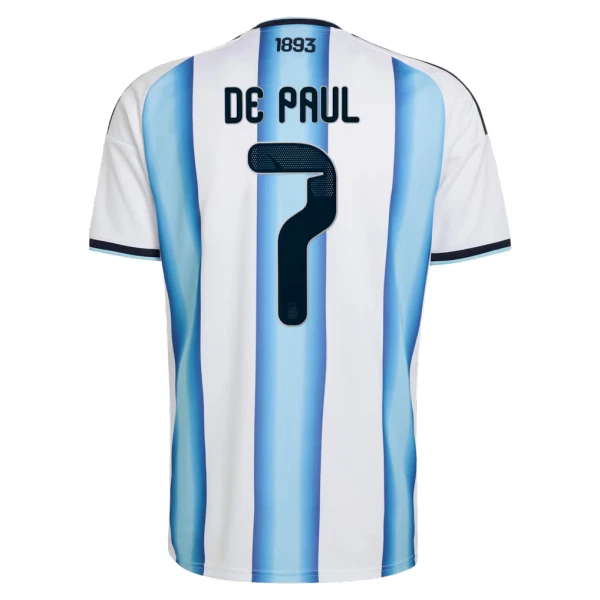 Argentinien Rodrigo de Paul 7 Heimtrikot WM 2026 für Herren
