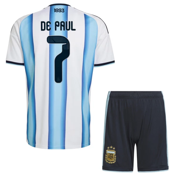 Argentinien Rodrigo de Paul 7 Heimtrikot WM 2026 für Kinder Argentinien Rodrigo de Paul 7 Heimtrikot WM 2026 für Kinder