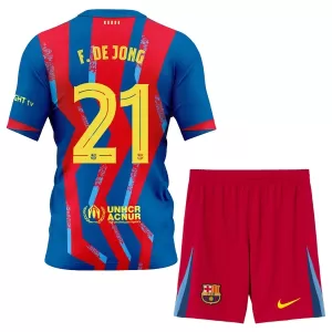 FC Barcelona Frenkie de Jong 21 4.Trikot 25/26 für Kinder