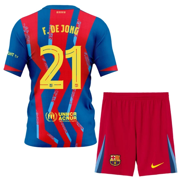 FC Barcelona Frenkie de Jong 21 4.Trikot 25/26 für Kinder