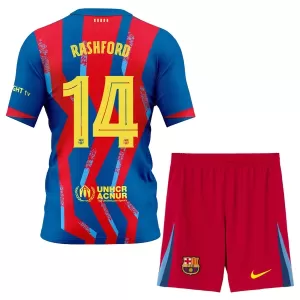 FC Barcelona Marcus Rashford 14 4.Trikot 25/26 für Kinder