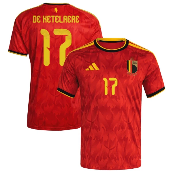 Belgien De Ketelaere 17 Heimtrikot WM 2026 für Herren