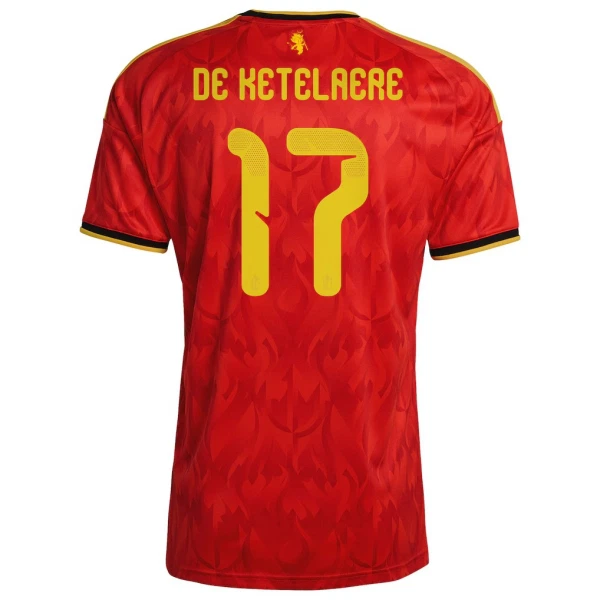 Belgien De Ketelaere 17 Heimtrikot WM 2026 für Herren