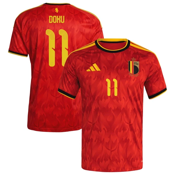 Belgien Jérémy Doku 11 Heimtrikot WM 2026 für Herren Belgien Jérémy Doku 11 Heimtrikot WM 2026 für Herren