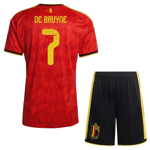 Belgien Kevin De Bruyne 7 Heimtrikot WM 2026 für Kinder