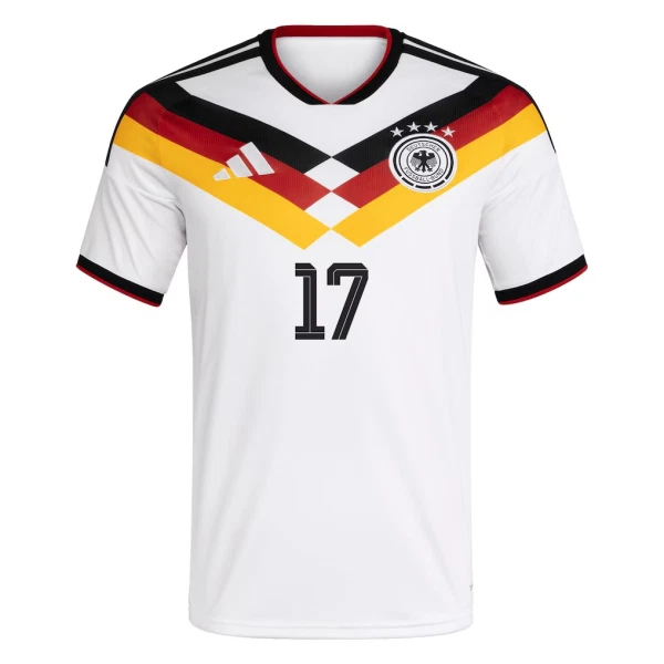Deutschland Florian Wirtz 17 Heimtrikot WM 2026 für Kinder