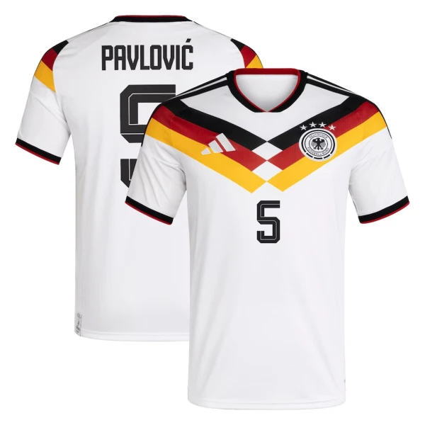 Deutschland Pavlovic 5 Heimtrikot WM 2026 für Herren