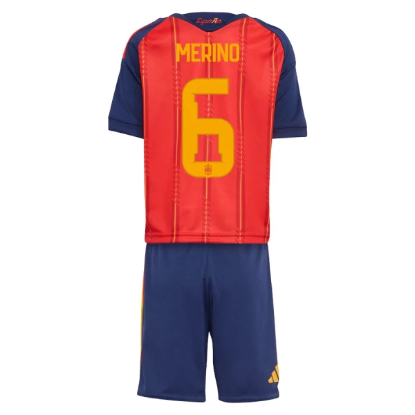 Spanien Merino 6 Heimtrikot WM 2026 für Kinder