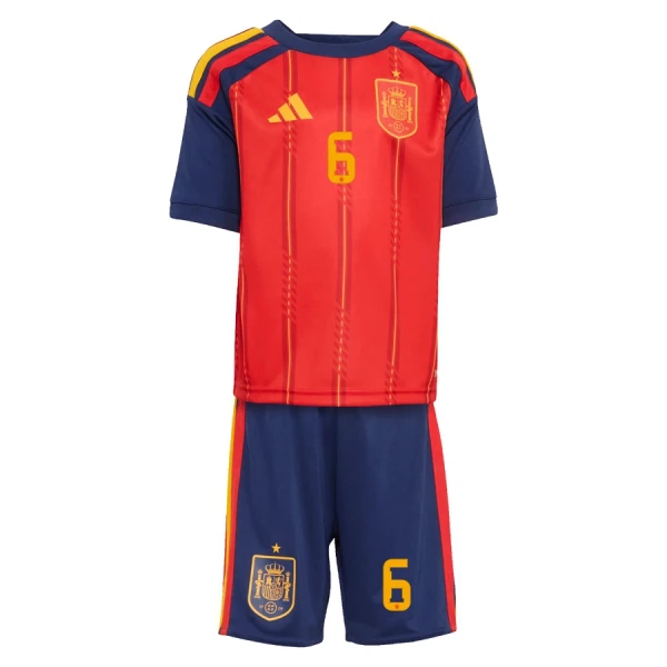 Spanien Merino 6 Heimtrikot WM 2026 für Kinder