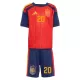 Spanien Pedri 20 Heimtrikot WM 2026 für Kinder