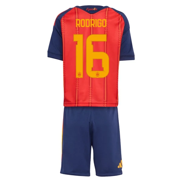 Spanien Rodrigo Hernández 16 Heimtrikot WM 2026 für Kinder