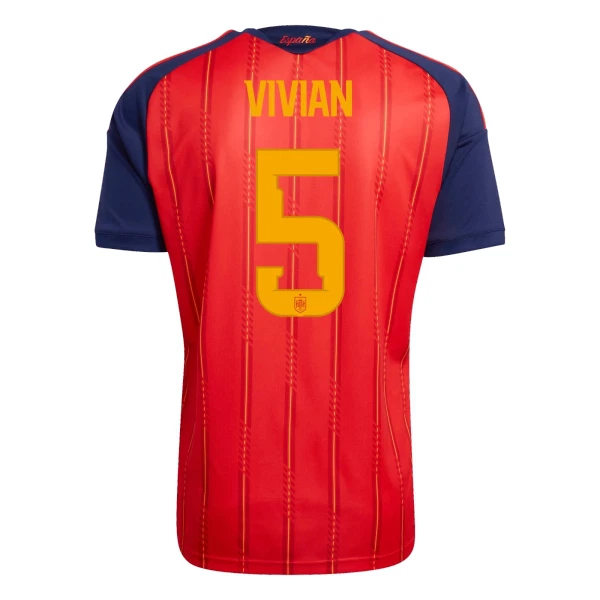 Spanien Vivian 5 Heimtrikot WM 2026 für Herren