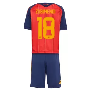 Spanien ZUBIMENDI 18 Heimtrikot WM 2026 für Kinder