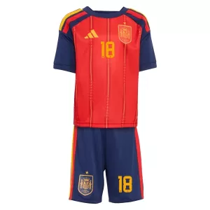 Spanien ZUBIMENDI 18 Heimtrikot WM 2026 für Kinder
