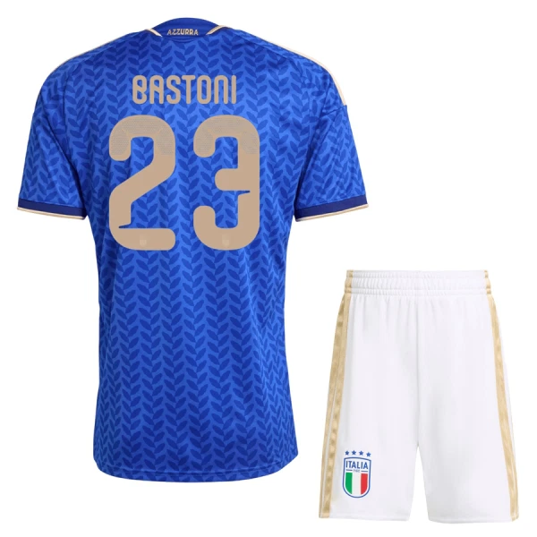 Italien Bastoni 23 Heimtrikot WM 2026 für Kinder