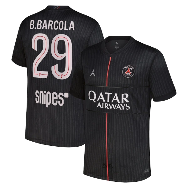 Paris Saint-Germain B. Barcola 29 4.Trikot Jordan 25/26 für Herren