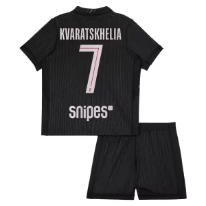 Paris Saint-Germain Kvaratskhelia 7 4.Trikot Jordan 25/26 für Kinder