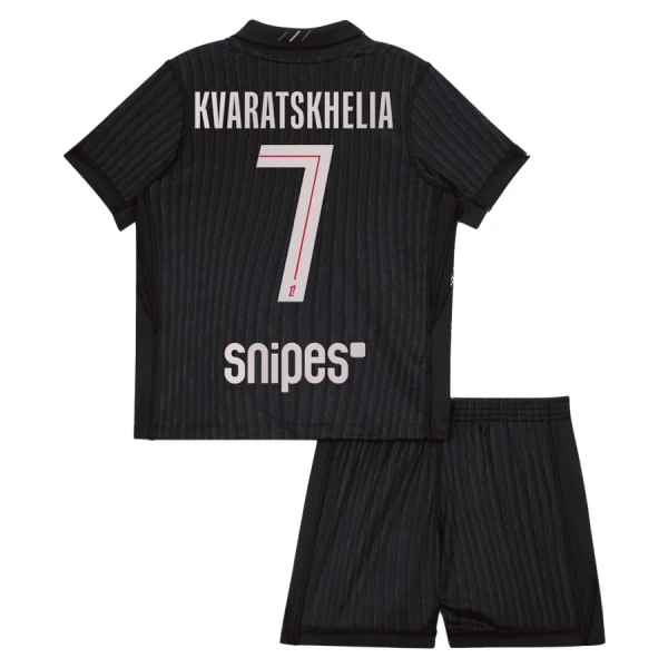 Paris Saint-Germain Kvaratskhelia 7 4.Trikot Jordan 25/26 für Kinder