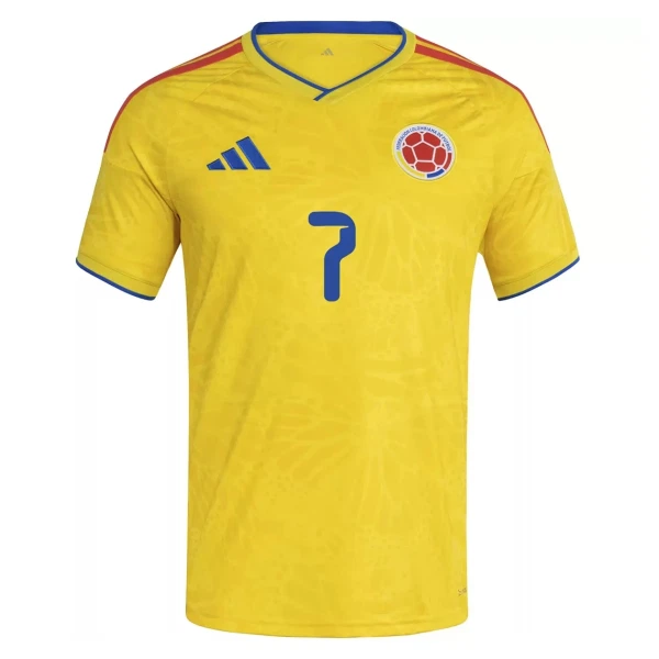 Kolumbien Luis Díaz 7 Heimtrikot WM 2026 für Herren