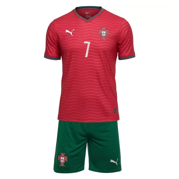 Portugal Cristiano Ronaldo 7 Heimtrikot WM 2026 für Kinder