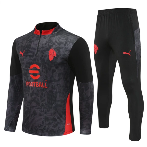 AC Milan Trainingspullover-Set 25/26 für Herren Schwarz