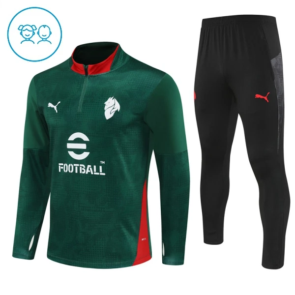 AC Milan Trainingspullover-Set 25/26 für Kinder Grün AC Milan Trainingspullover-Set 25/26 für Kinder Grün