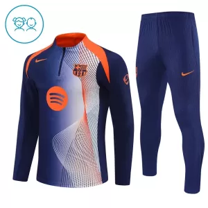 FC Barcelona Trainingspullover-Set 25/26 für Kinder Blau