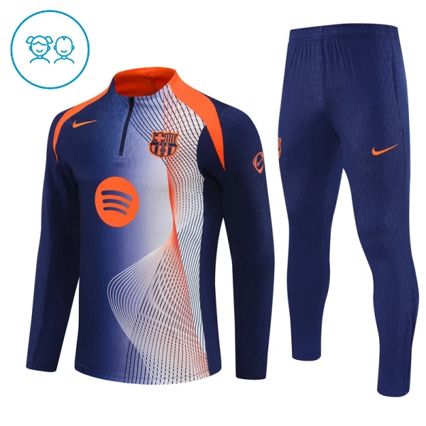 FC Barcelona Trainingspullover-Set 25/26 für Kinder Blau FC Barcelona Trainingspullover-Set 25/26 für Kinder Blau