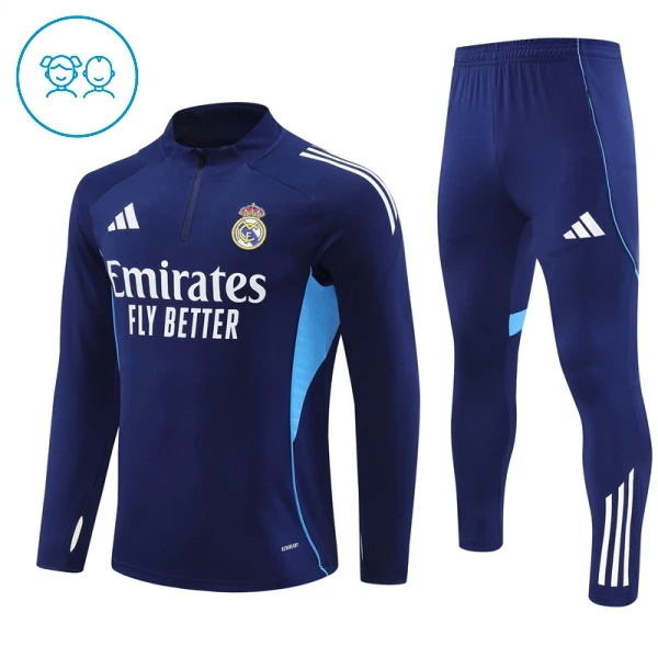 Real Madrid Trainingspullover-Set 25/26 für Kinder Navy Real Madrid Trainingspullover-Set 25/26 für Kinder Navy