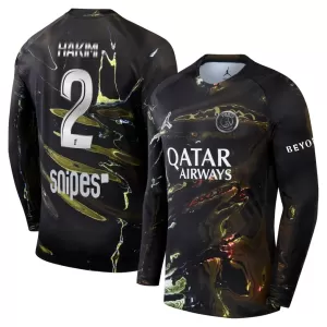 Paris Saint-Germain Achraf Hakimi 2 Night Trikot 25/26 Langarm für Herren