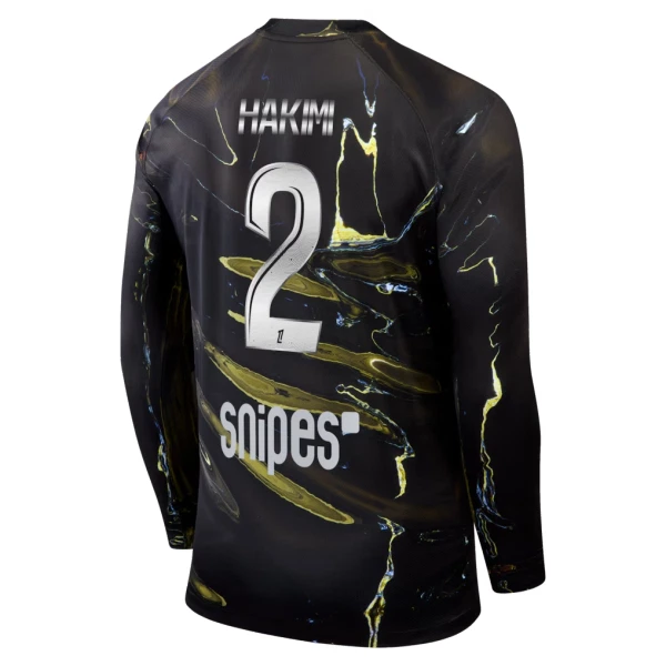 Paris Saint-Germain Achraf Hakimi 2 Night Trikot 25/26 Langarm für Herren