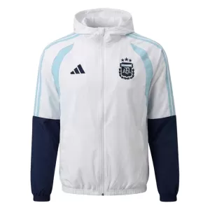 Argentinien Trainingsjacke mit Kapuze 26/27 für Herren Weiß