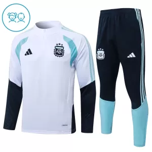 Argentinien Trainingspullover-Set 26/27 für Kinder Weiß