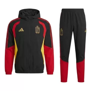 Belgien Trainingsjacke mit Kapuze 26/27 für Herren Schwarz