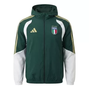 Italien Trainingsjacke mit Kapuze 26/27 für Herren Grün