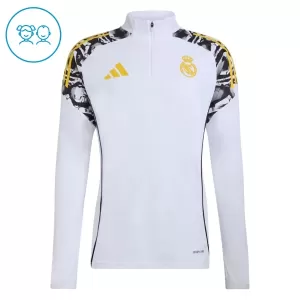 Real Madrid Trainingspullover-Set 26/27 für Kinder Weiß