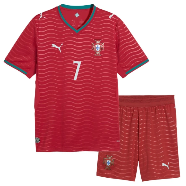 Portugal Cristiano Ronaldo 7 Heimtrikot WM 2026 für Kinder
