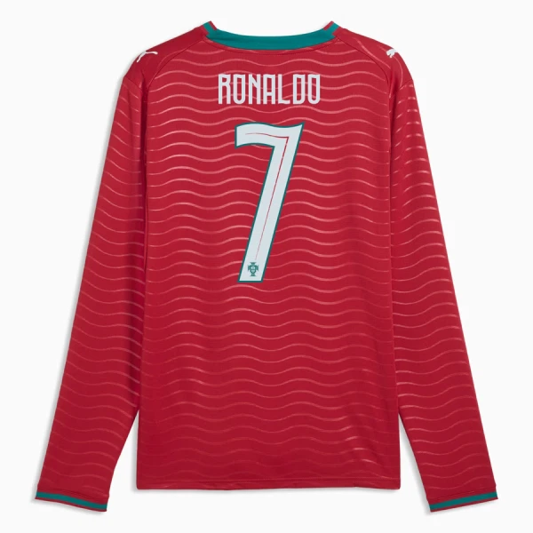 Portugal Cristiano Ronaldo 7 Heimtrikot WM 2026 Langarm für Herren