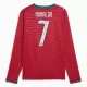 Portugal Cristiano Ronaldo 7 Heimtrikot WM 2026 Langarm für Herren