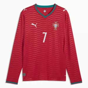 Portugal Cristiano Ronaldo 7 Heimtrikot WM 2026 Langarm für Herren