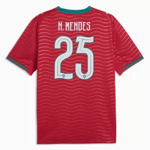 Portugal Nuno Mendes 25 Heimtrikot WM 2026 für Herren