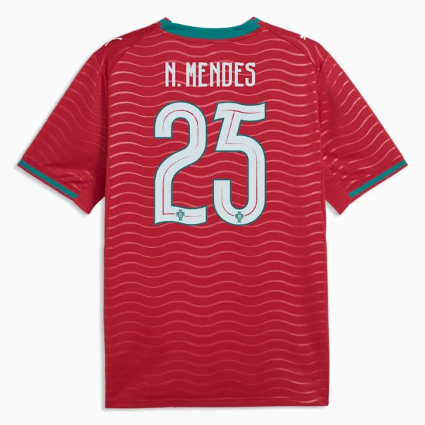 Portugal Nuno Mendes 25 Heimtrikot WM 2026 für Herren