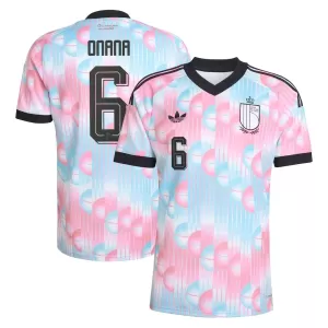 Belgien Onana 6 Auswärtstrikot WM 2026 für Herren