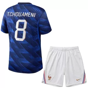 Frankreich Aurélien Tchouaméni 8 Heimtrikot WM 2026 für Kinder
