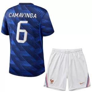 Frankreich Eduardo Camavinga 6 Heimtrikot WM 2026 für Kinder