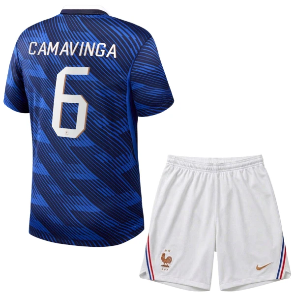 Frankreich Eduardo Camavinga 6 Heimtrikot WM 2026 für Kinder Frankreich Eduardo Camavinga 6 Heimtrikot WM 2026 für Kinder