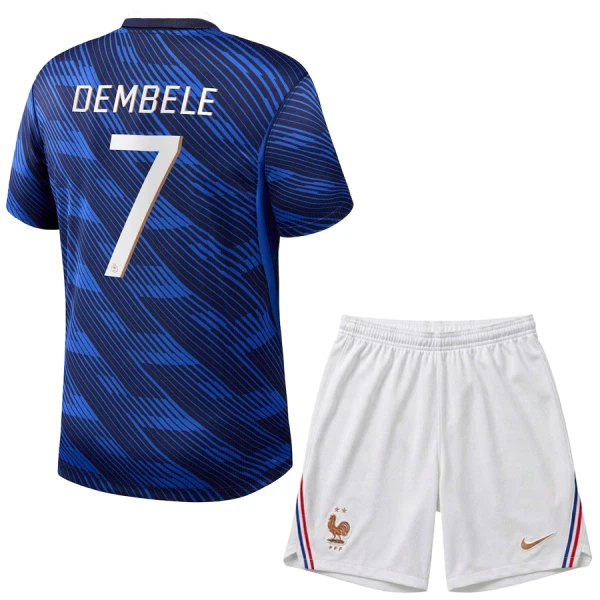 Frankreich Ousmane Dembélé 7 Heimtrikot WM 2026 für Kinder Frankreich Ousmane Dembélé 7 Heimtrikot WM 2026 für Kinder