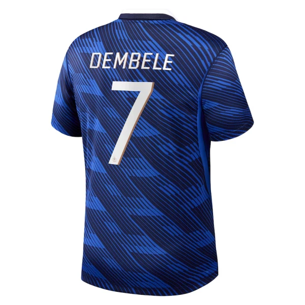 Frankreich Ousmane Dembélé 7 Heimtrikot WM 2026 für Kinder